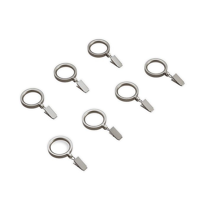 slide 1 of 1, Cambria Deco Clip Rings - Venetian Silver, 7 ct