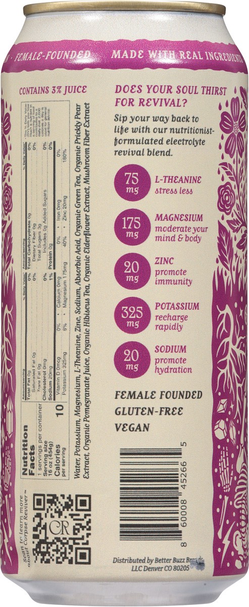 slide 9 of 14, Corpse Reviver Hydration Libation Prickly Pear Electrolyte Blend - 16 fl oz, 16 fl oz