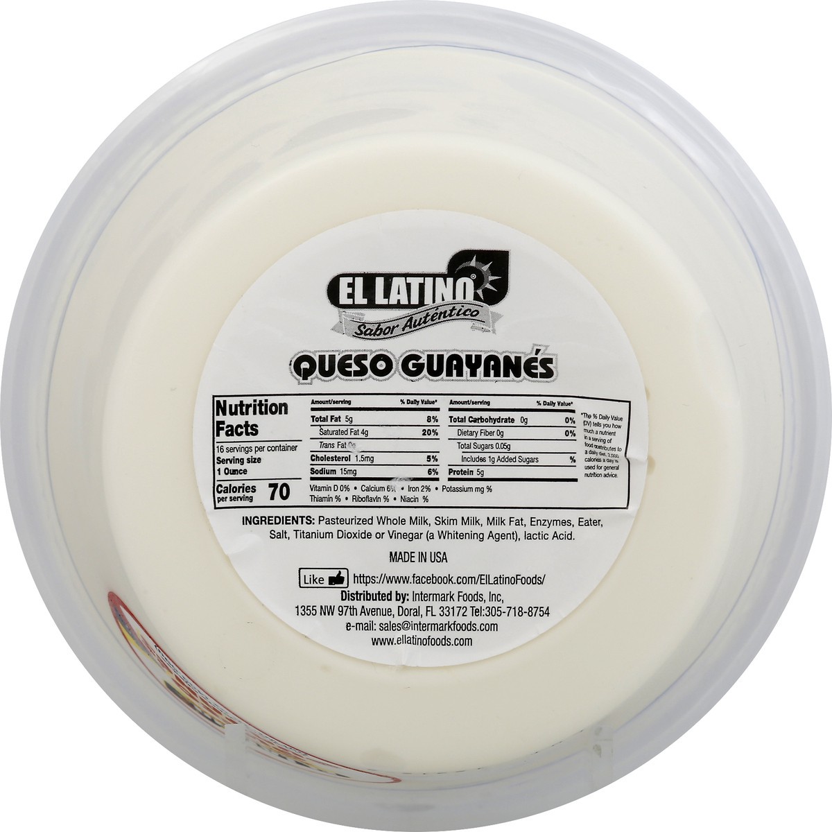 slide 12 of 12, El Latino Fresh Soft White Cheese 16 oz, 16 oz