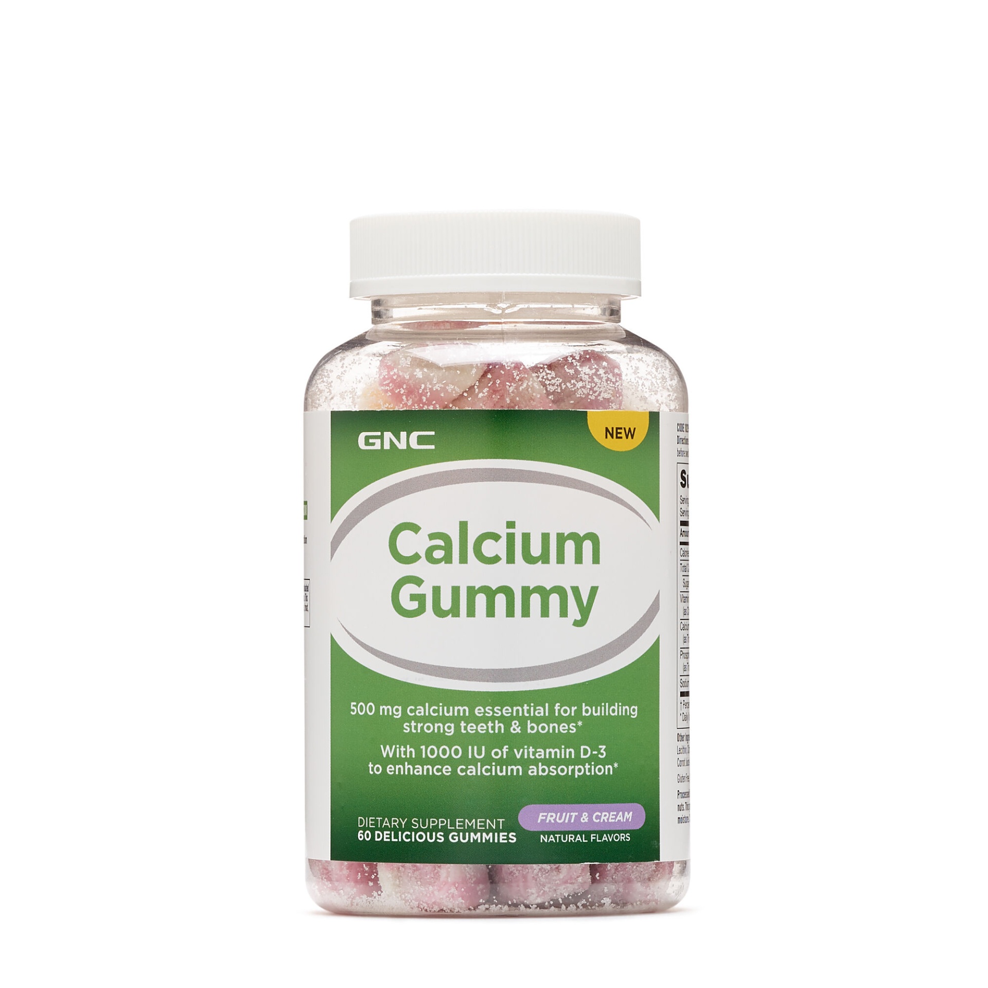 slide 1 of 1, GNC Calcium Gummy - Fruit and Cream, 60 ct