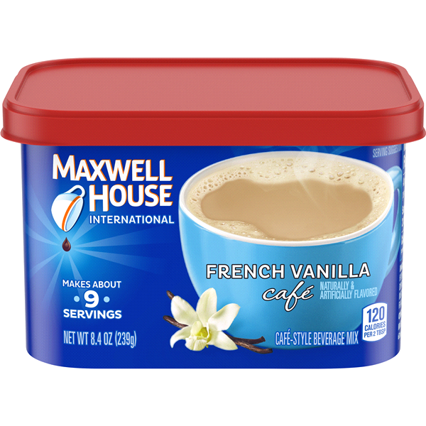 slide 1 of 1, Maxwell House French Vanilla Cafe Instant Coffee - 8.4 oz, 8.4 oz