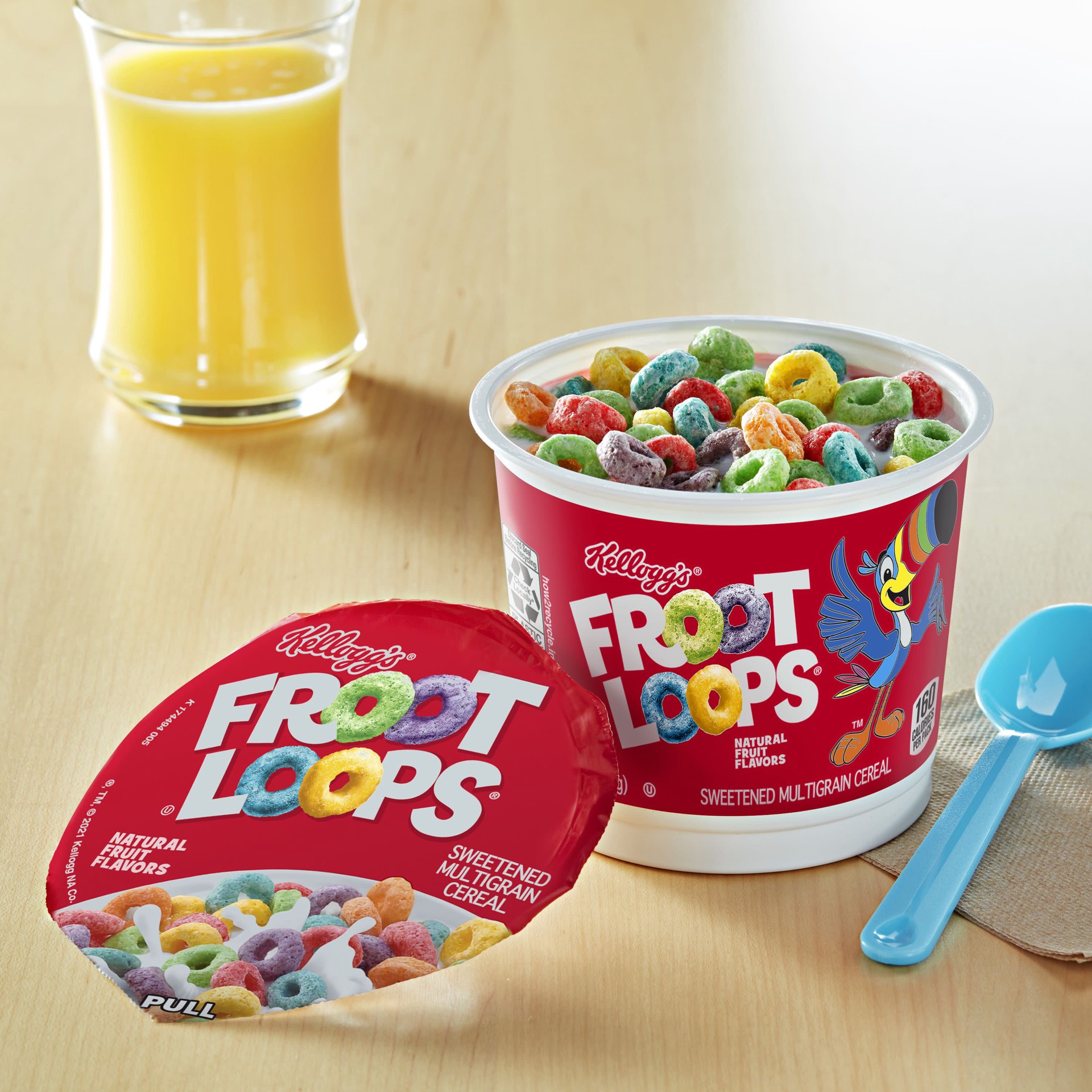 slide 5 of 5, Froot Loops Breakfast Cereal - Single Serve Cup - Kellogg's, 1.5 oz