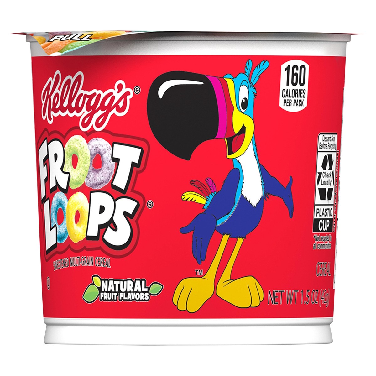 slide 1 of 5, Froot Loops Breakfast Cereal - Single Serve Cup - Kellogg's, 1.5 oz