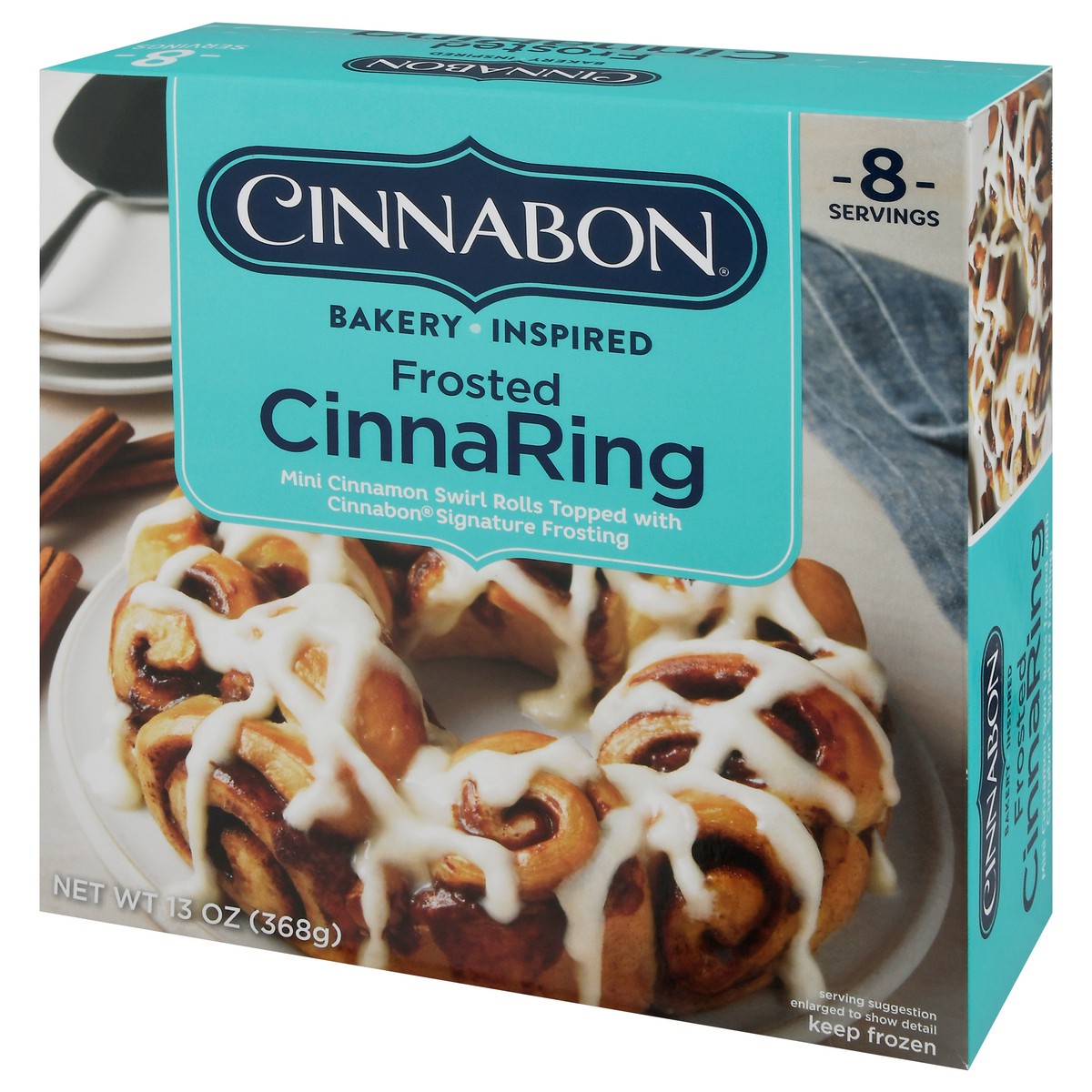 slide 5 of 9, Cinnabon Golden West Cinnabon Cinnabon Bakery Inspired Frosted Cinnaring 13 Ounces, 13 oz