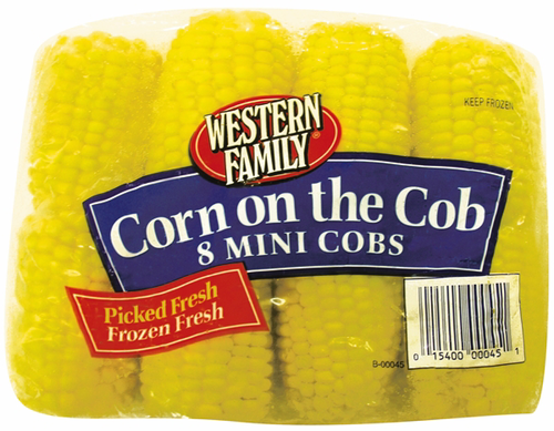 slide 1 of 1, Western Family Mini Corn On The Cob, 8 ct