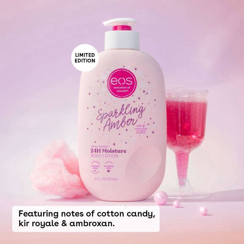 slide 6 of 9, Eos Shea Butter Body Lotn Sprkl Amber, 16 fl oz