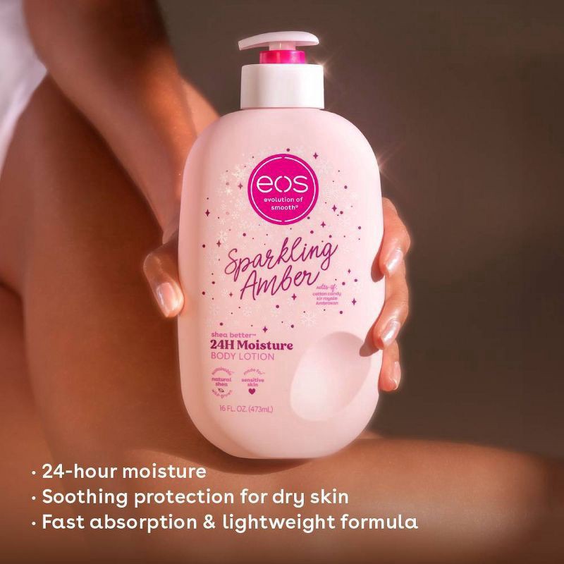 slide 4 of 9, Eos Shea Butter Body Lotn Sprkl Amber, 16 fl oz