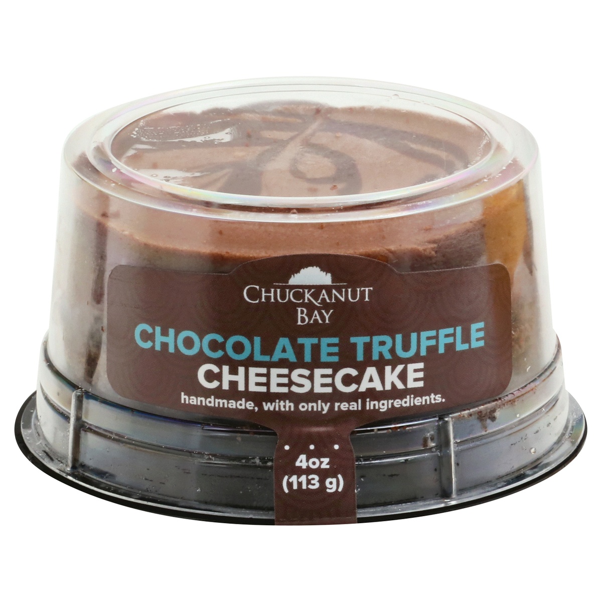 slide 1 of 9, Chuckanut Bay Chocolate Truffle Cheesecake 4 oz, 4 oz