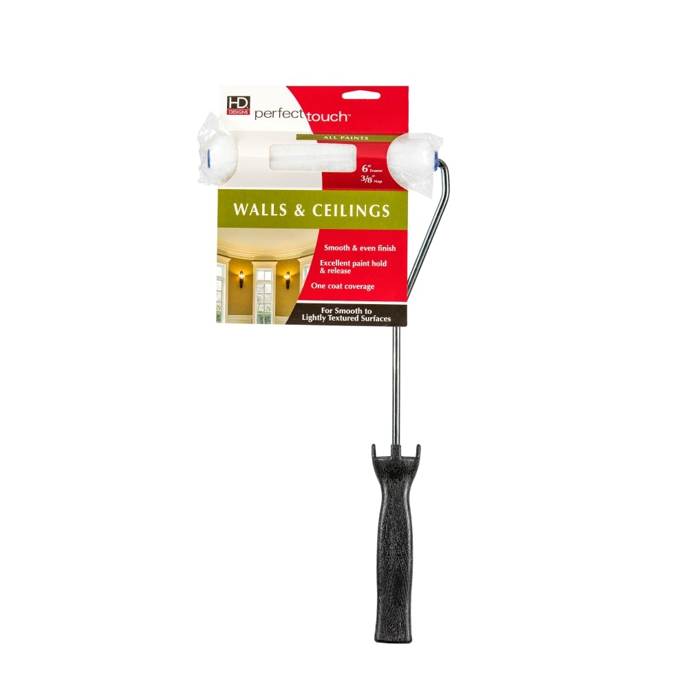 slide 1 of 1, HD Designs Perfect Touch Walls & Ceilings Mini Paint Roller, 6.5 in