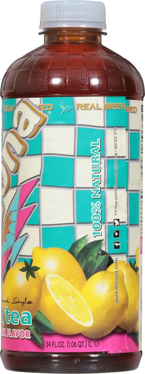 slide 12 of 14, AriZona Sun Brewed Style Iced Tea with Lemon Flavor 34 fl oz, 34 fl oz