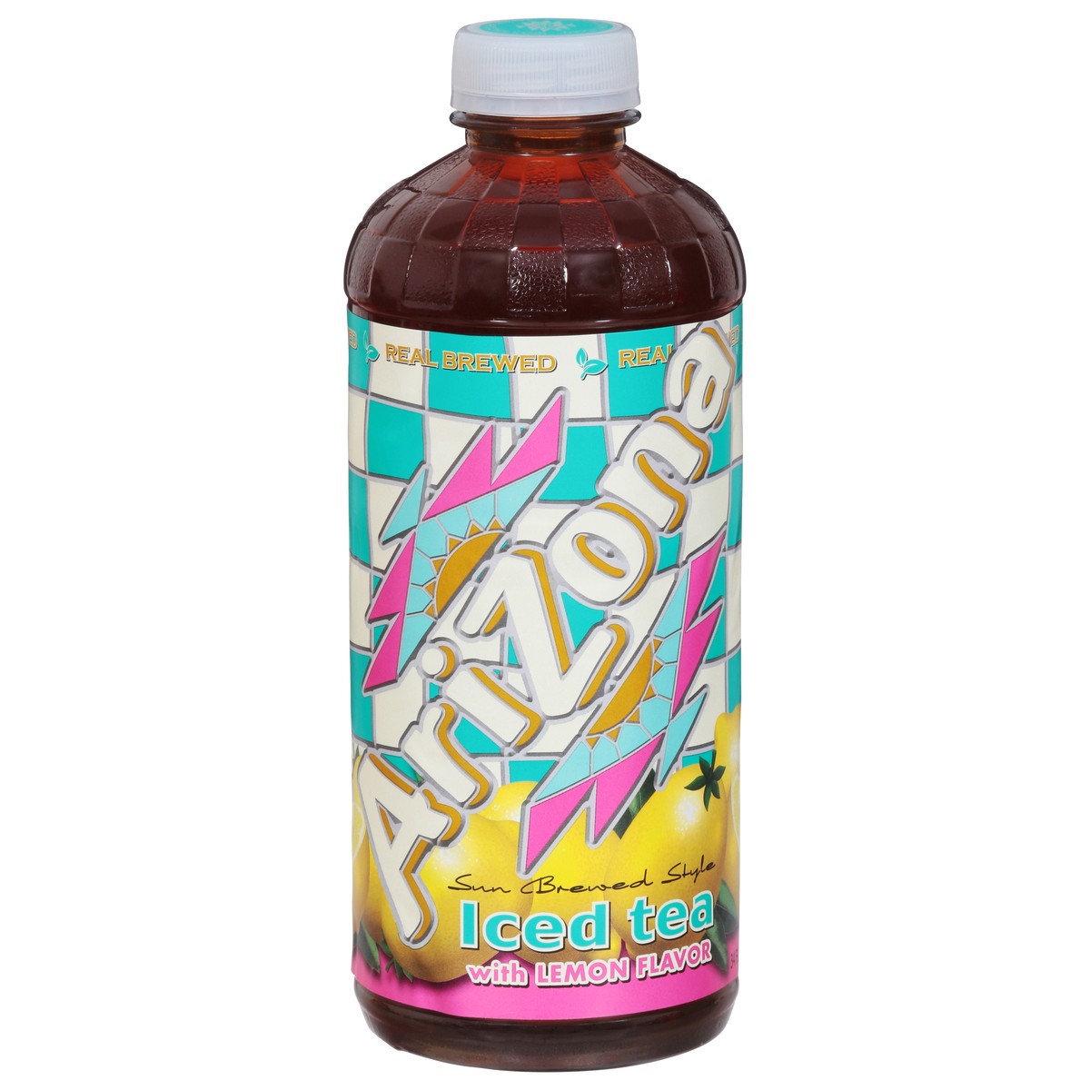 slide 4 of 14, AriZona Sun Brewed Style Iced Tea with Lemon Flavor 34 fl oz, 34 fl oz