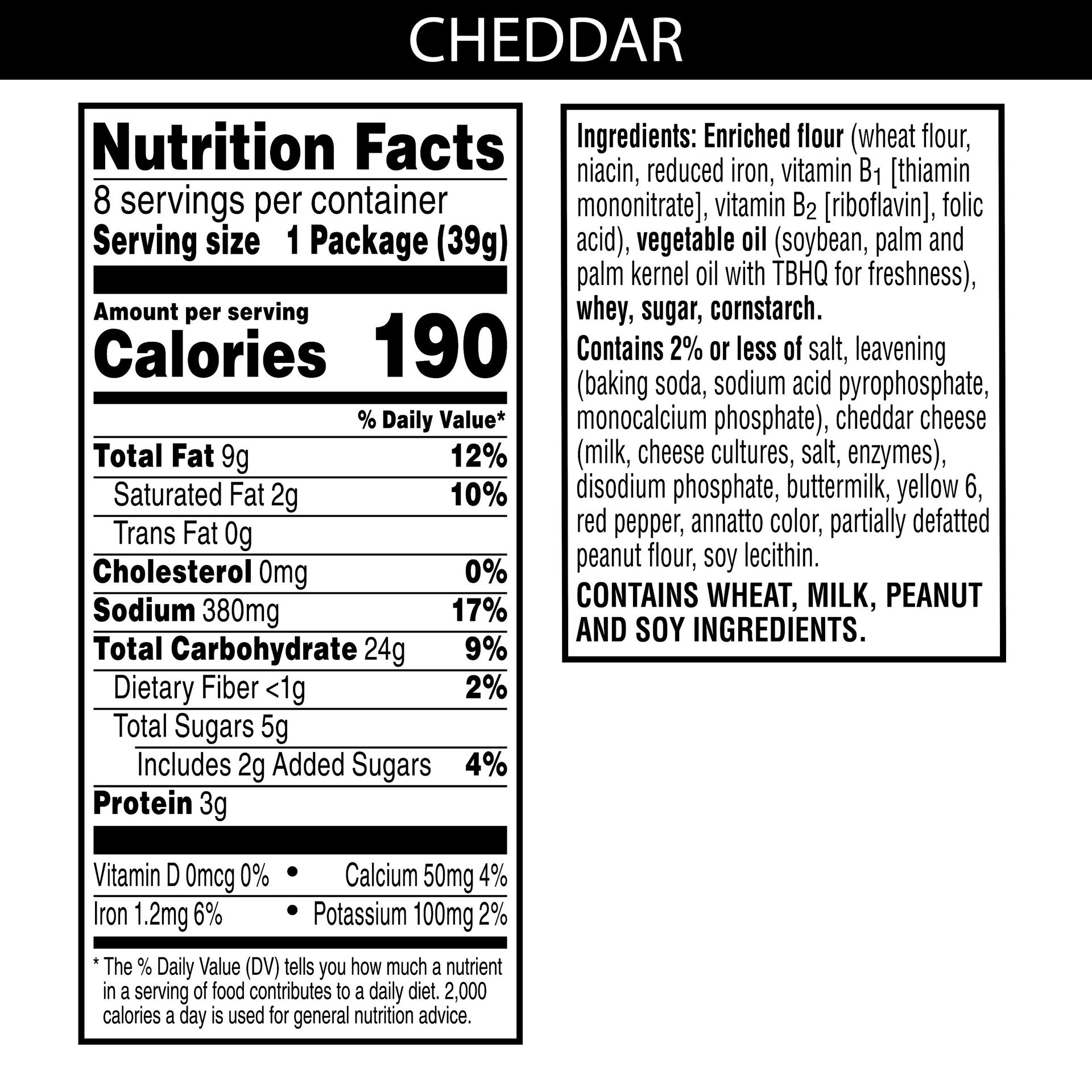 slide 5 of 5, Austin Sandwich Crackers, Single Serve Snack Crackers, Office and Kids Snacks, Cheddar Cheese on Cheese, 11oz Tray, 8 Packs, 11 oz