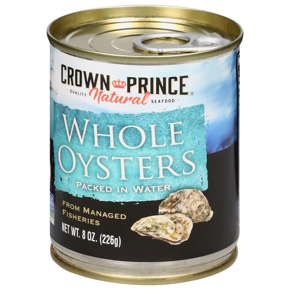 slide 12 of 14, Crown Prince Packed in Water Whole Oysters 8 oz, 8 oz
