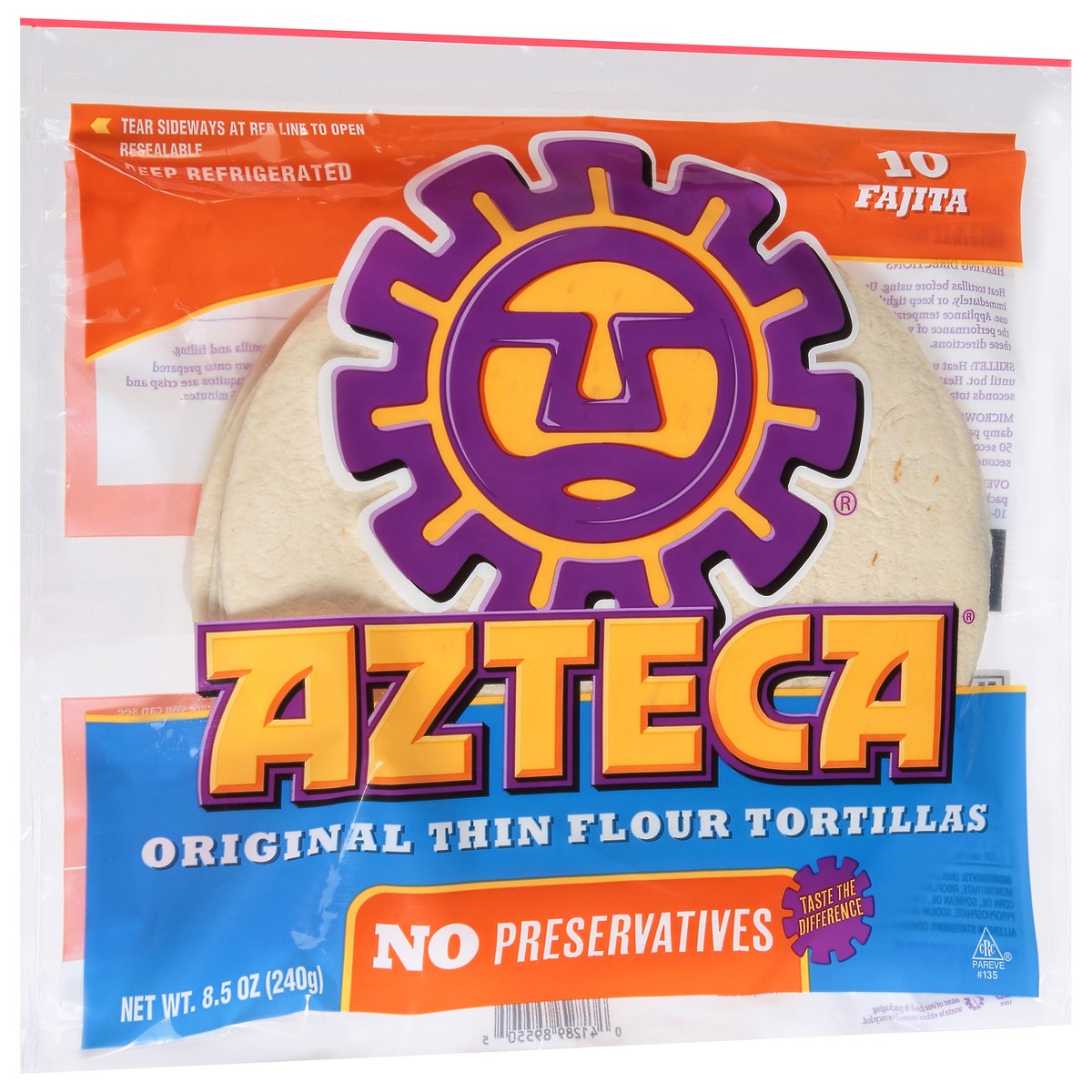 slide 2 of 9, Azteca Flour Tortilla, 10 ct