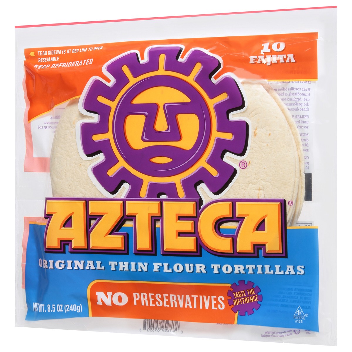 slide 3 of 9, Azteca Flour Tortilla, 10 ct