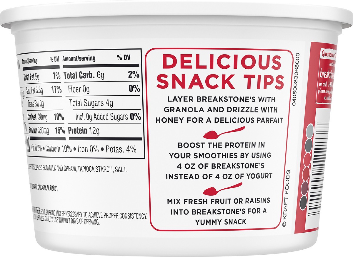 slide 2 of 10, Breakstone's Small Curd Cottage Cheese with 4% Milkfat, 16 oz Tub, 453 g