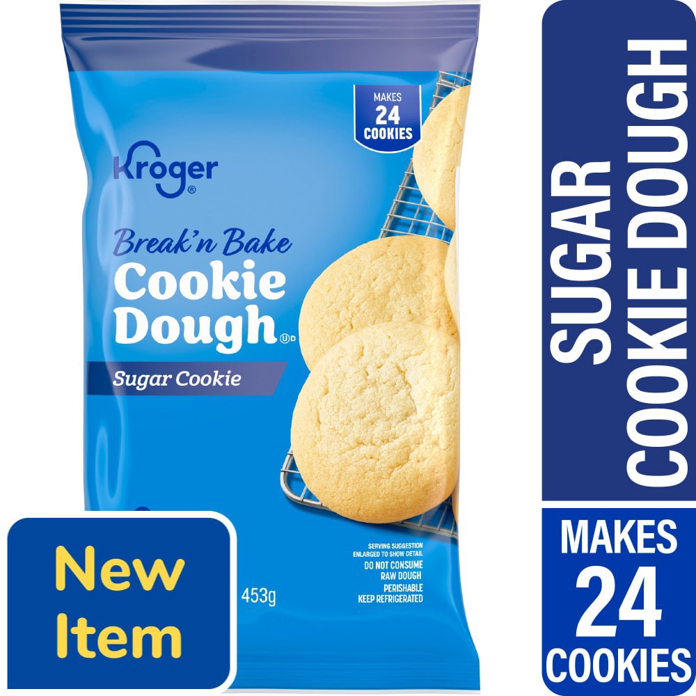 slide 1 of 2, Kroger® Break'n Bake Sugar Cookie Cookie Dough, 16 oz
