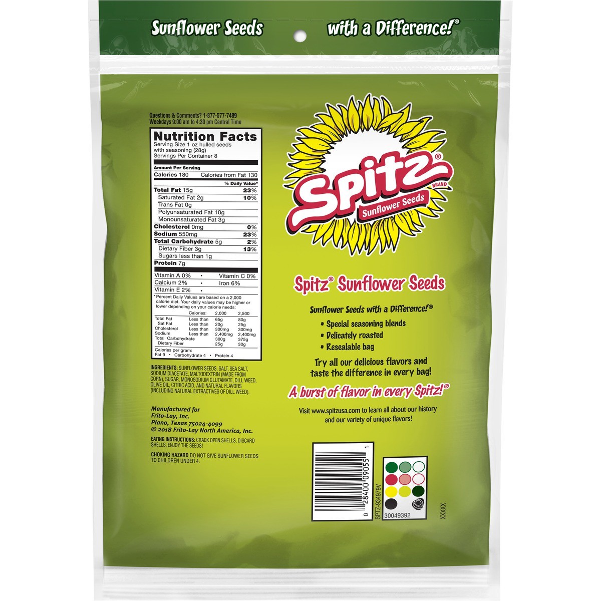 slide 3 of 5, Spitz Sunflower Seeds, 16 oz