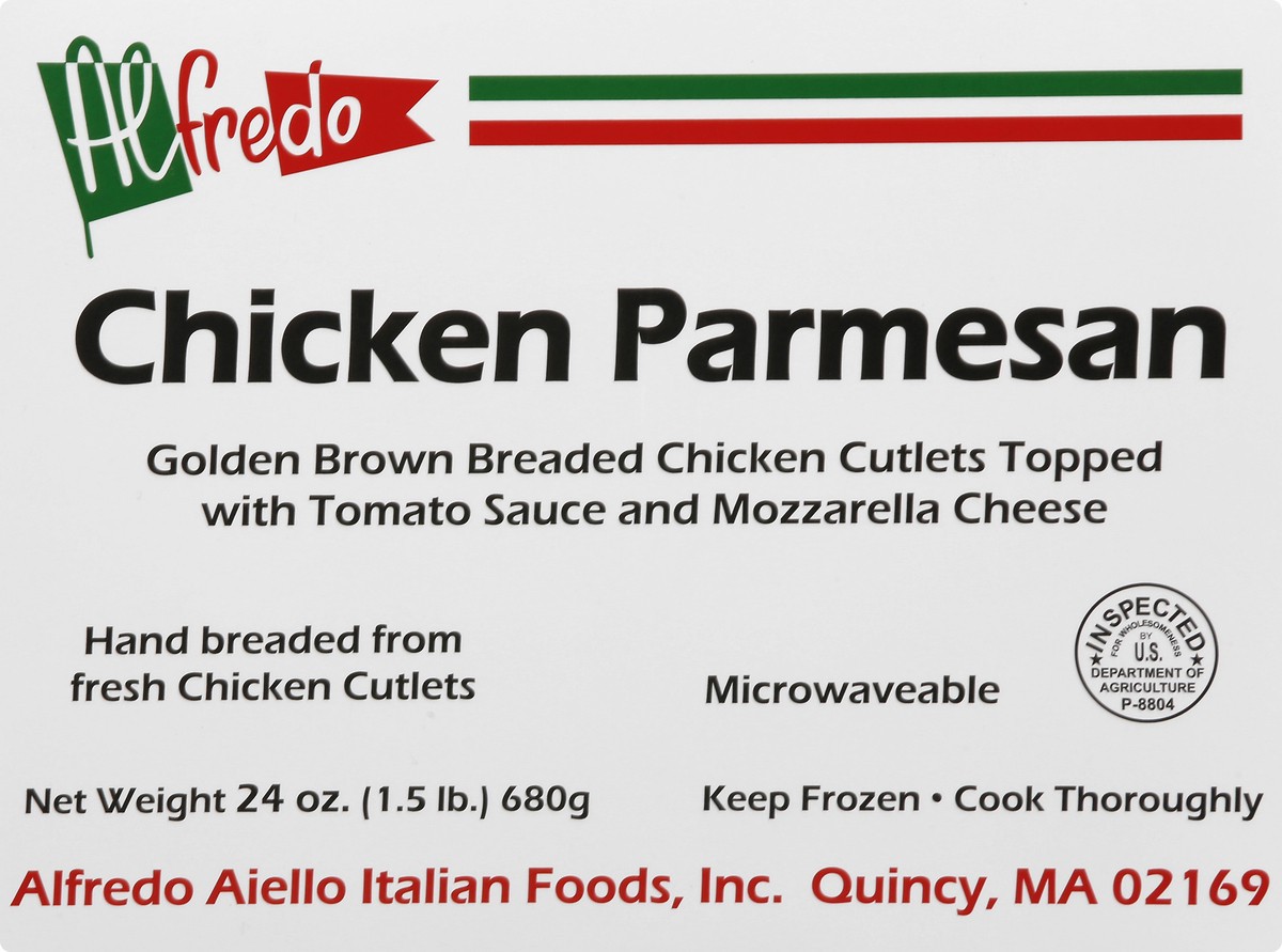 slide 2 of 13, Alfredo Chicken Parmesan 24 oz, 24 oz