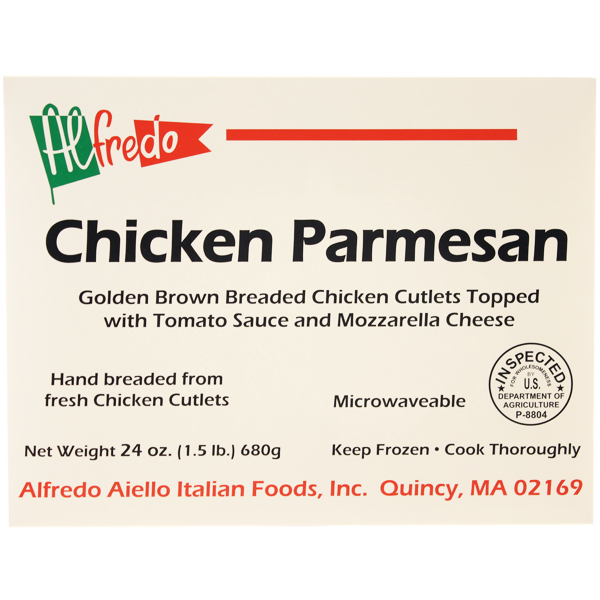 slide 1 of 1, Alfredo Chicken Parmesan, 24 oz