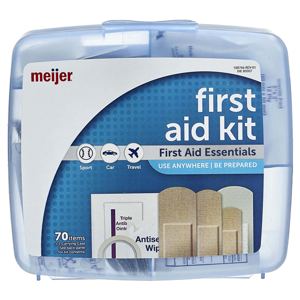 slide 1 of 2, Meijer First Aid Kit, 70 Items, 70 CT     