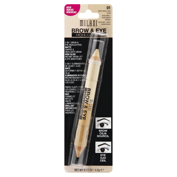 slide 1 of 1, Milani Brow & Eye Highlighters 0.17 oz, 0.17 oz