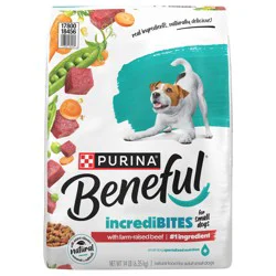 Purina Beneful Incredibites With Farm-Raised Beef Natural Small Breed Dry Dog Food With Added Vitamins, Minerals and Nutrients