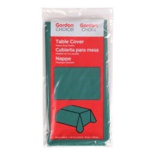slide 1 of 1, GFS Hunter Green Plastic Tablecover, 1 ct