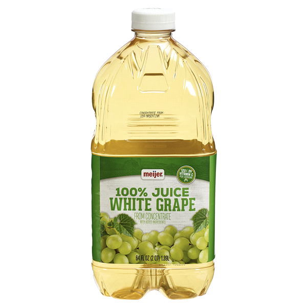 slide 1 of 1, Meijer White Grape Juice, 64 oz
