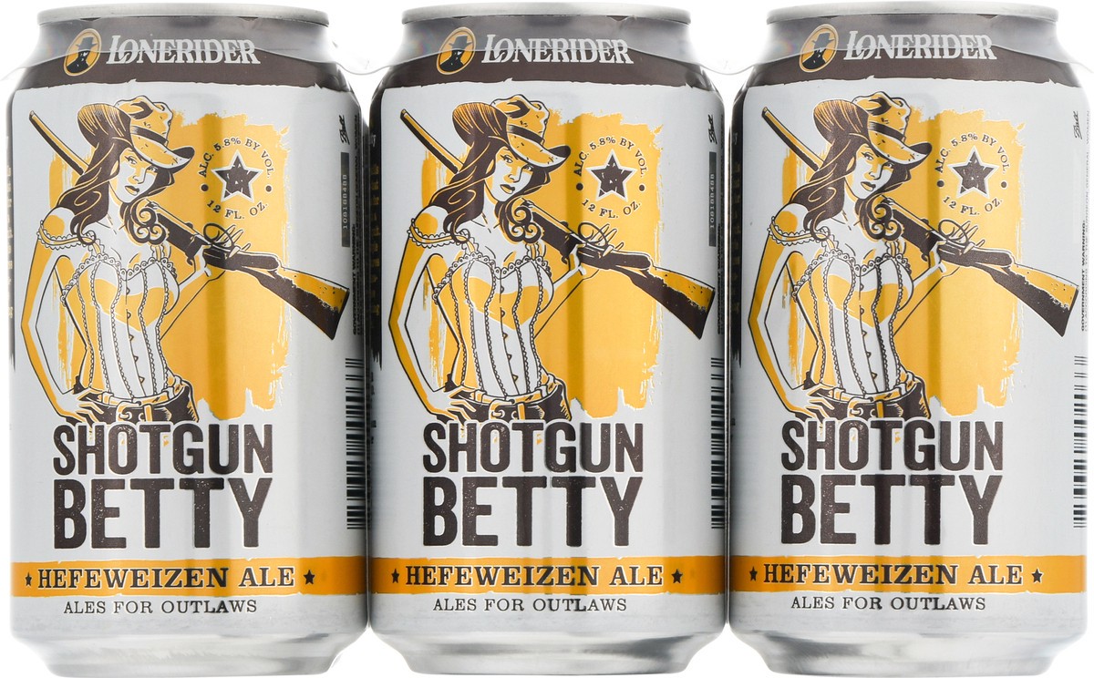 slide 7 of 12, Lonerider Shotgun Betty Hefeweizen Ale 6 ea, 6 ct