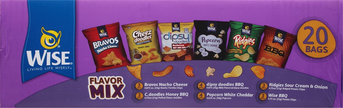 slide 2 of 14, Wise Flavor Mix 20 Bags 20 ea, 20 ct