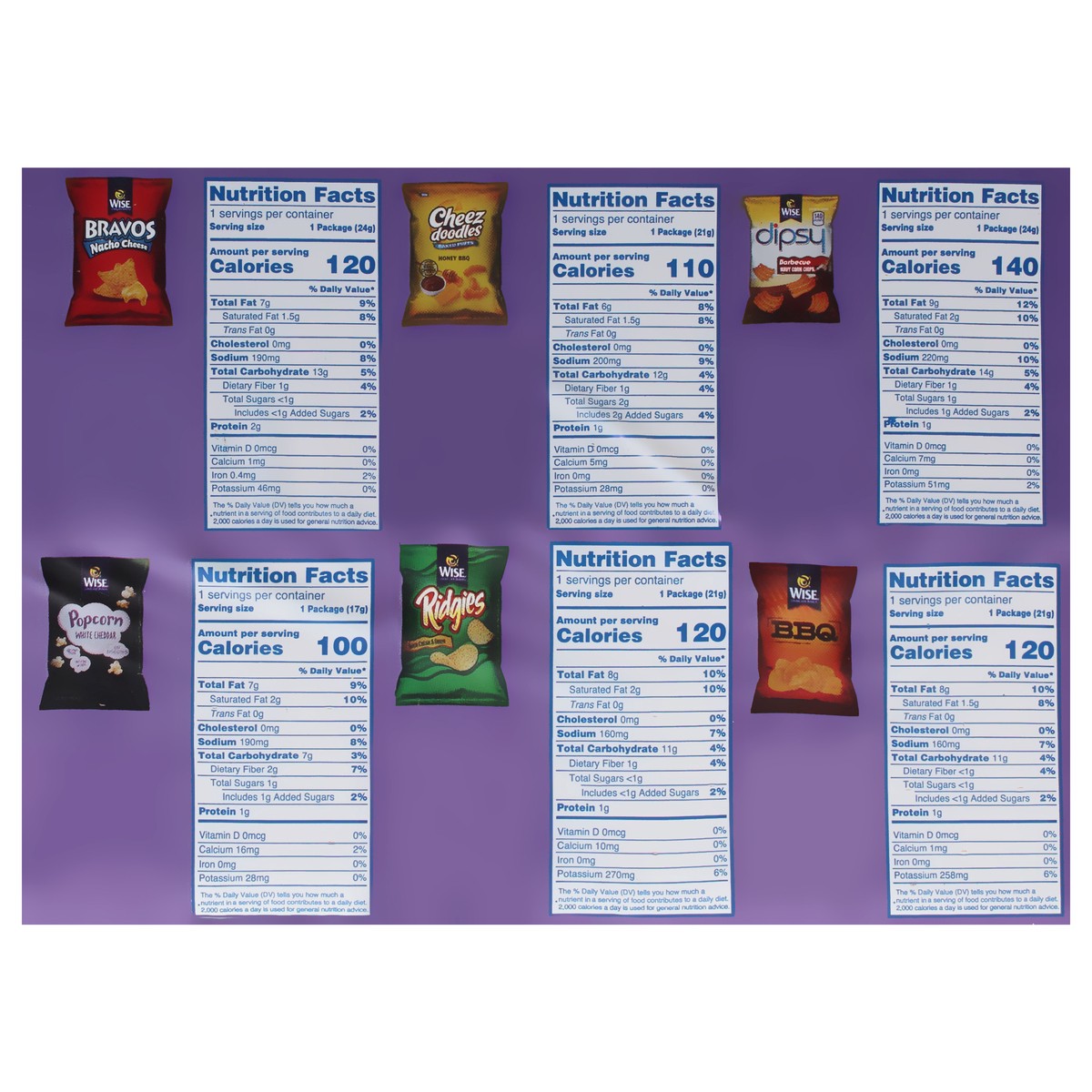 slide 13 of 14, Wise Flavor Mix 20 Bags 20 ea, 20 ct
