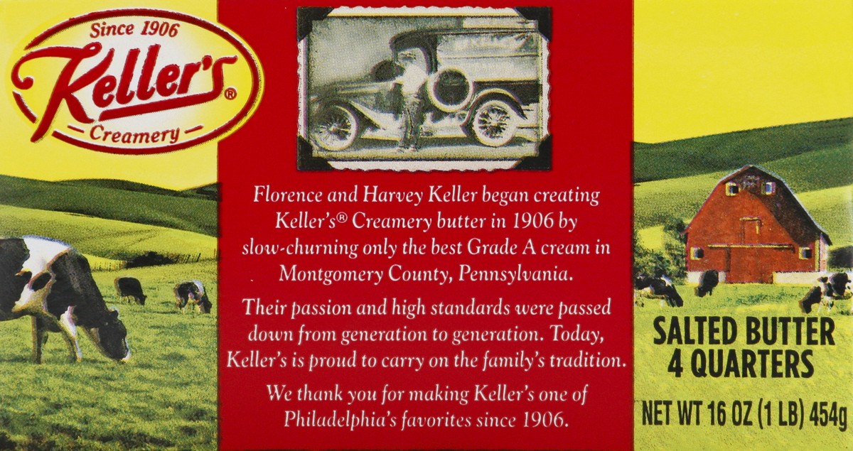 slide 4 of 13, Keller's Salted Butter 4 ea, 4 ct
