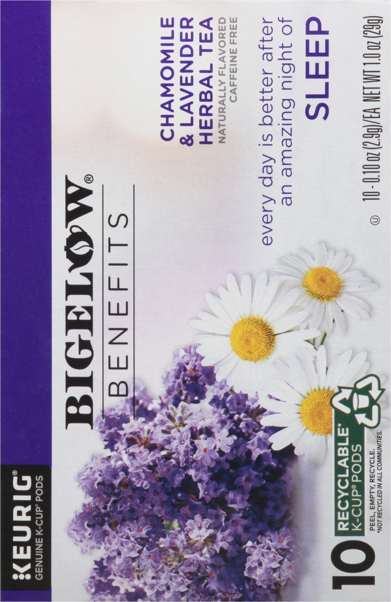 slide 9 of 9, Bigelow K-Cups Pods Caffeine Free Chamomile & Lavender Herbal Tea Pods - 10 ct, 10 ct