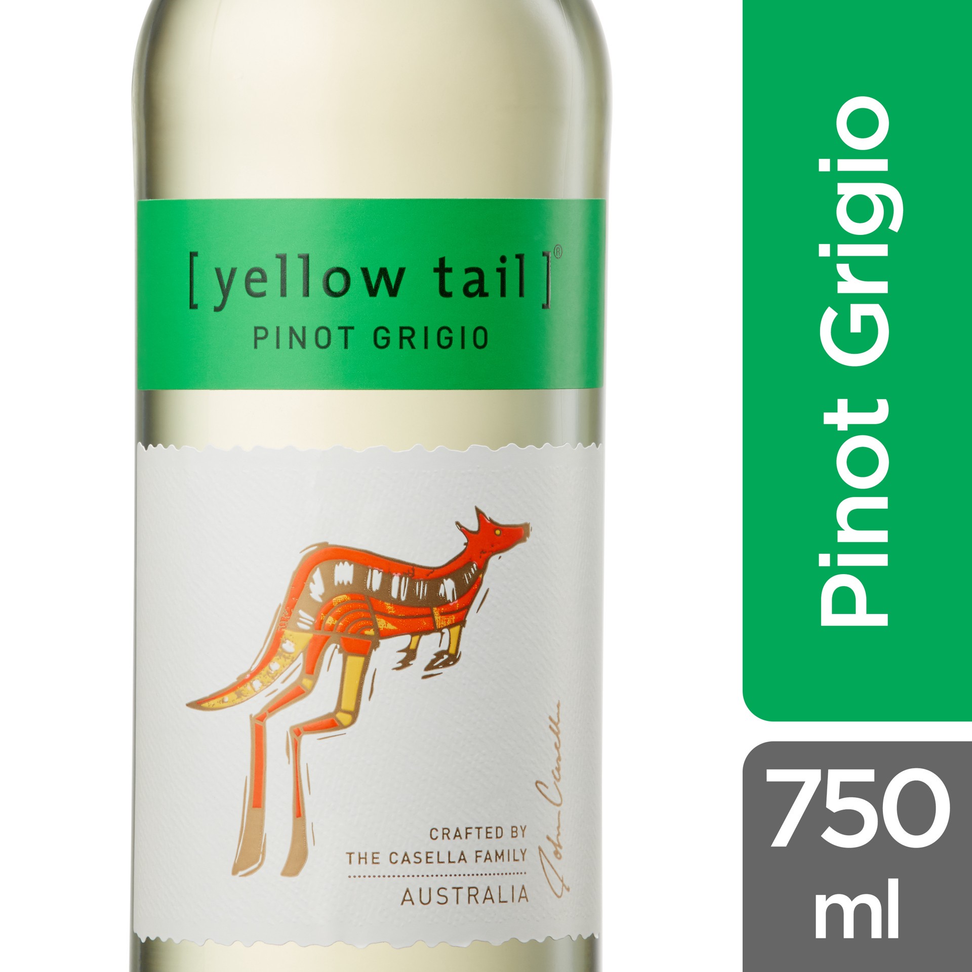 slide 4 of 6, [yellow tail] Australia Pinot Grigio 750 ml, 750 ml