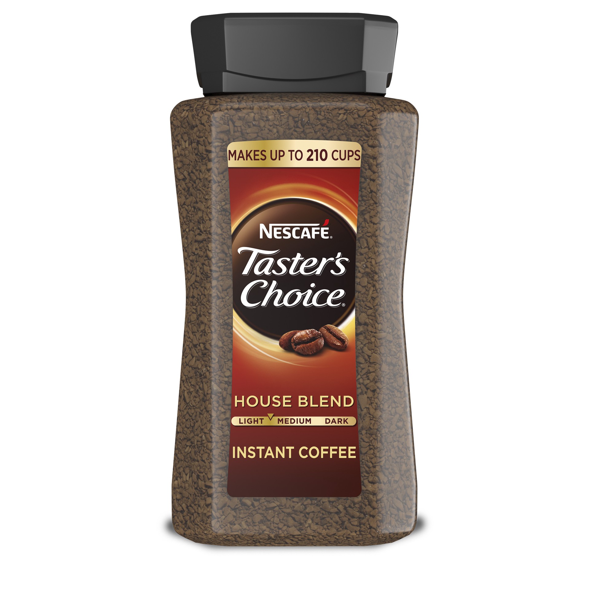 slide 1 of 12, Nescafé NESCAFÉ Taster's Choice Instant Coffee, Light Medium Roast, House Blend, 1 Jar - 14 oz, 14 oz