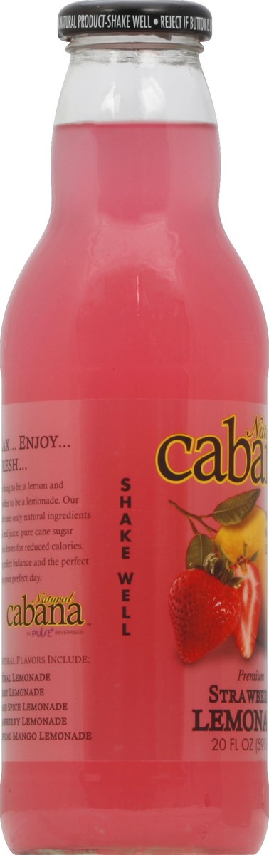 slide 3 of 4, Cabana Natural Cabana Premium Strawberry Lemonade, 20 fl oz