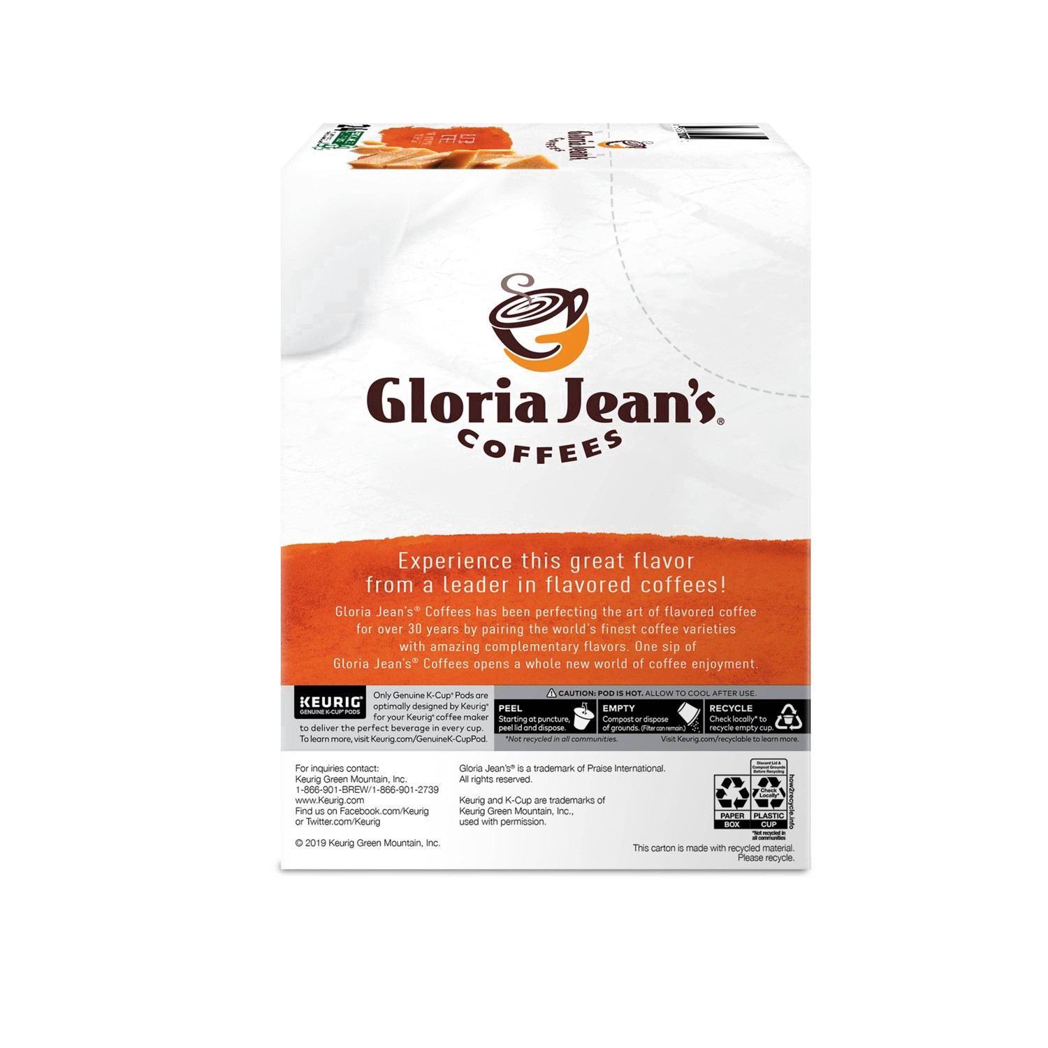 slide 25 of 41, Gloria Jean's Butter Toffee, Keurig Single-Serve K-Cup Pods, Medium Roast Coffee- 24 ct, 24 ct