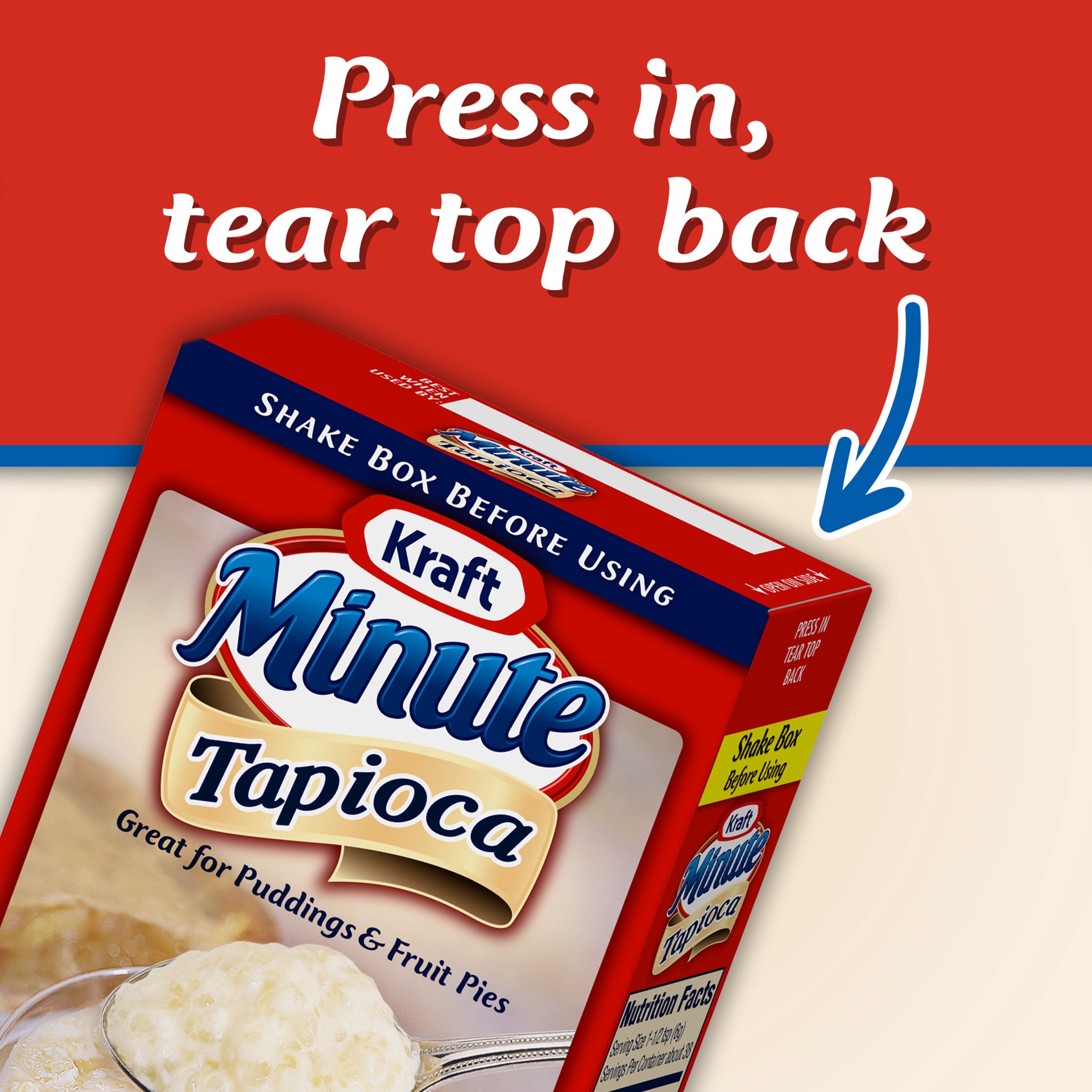 slide 5 of 5, Minute Tapioca, 8 oz Box, 8 oz