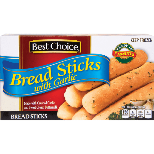 slide 1 of 1, Best Choice Garlic Breadsticks, 10.5 oz