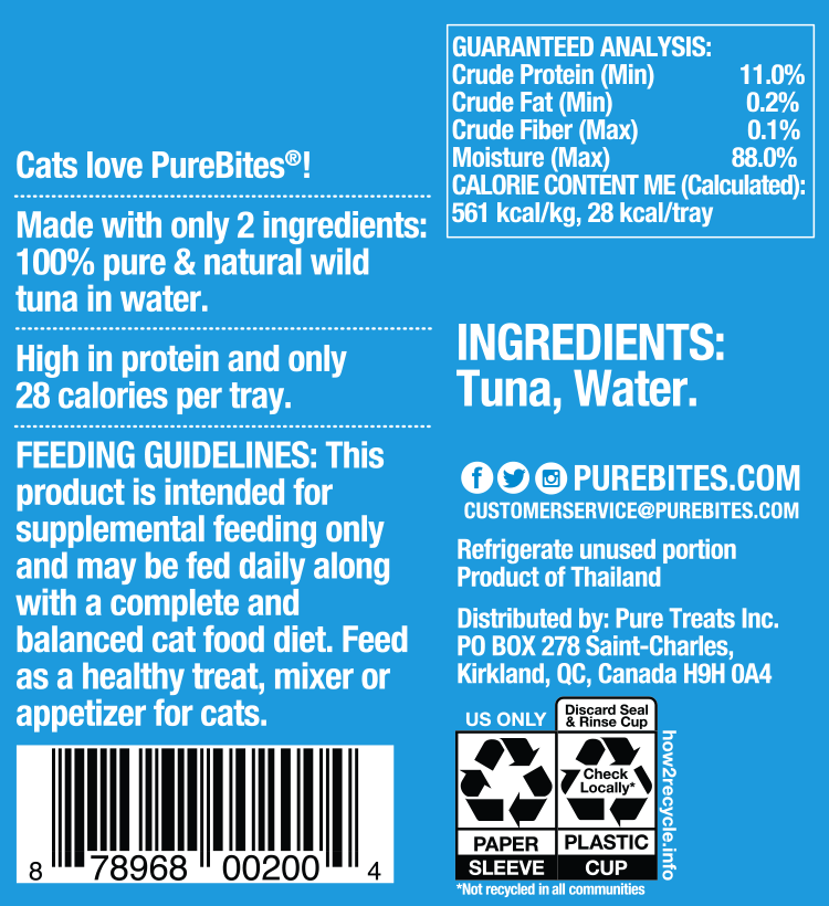 slide 5 of 5, PureBites Wet Mixers | Tuna | only 2 ingredients | 12-pack, 50 gram
