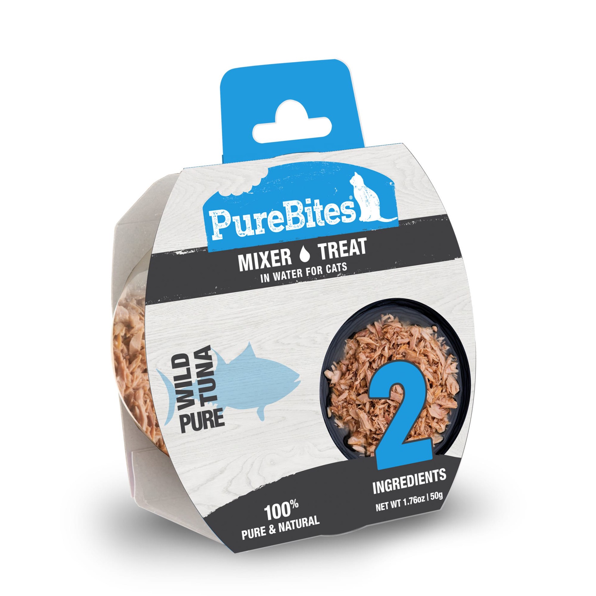 slide 1 of 5, PureBites Wet Mixers | Tuna | only 2 ingredients | 12-pack, 50 gram