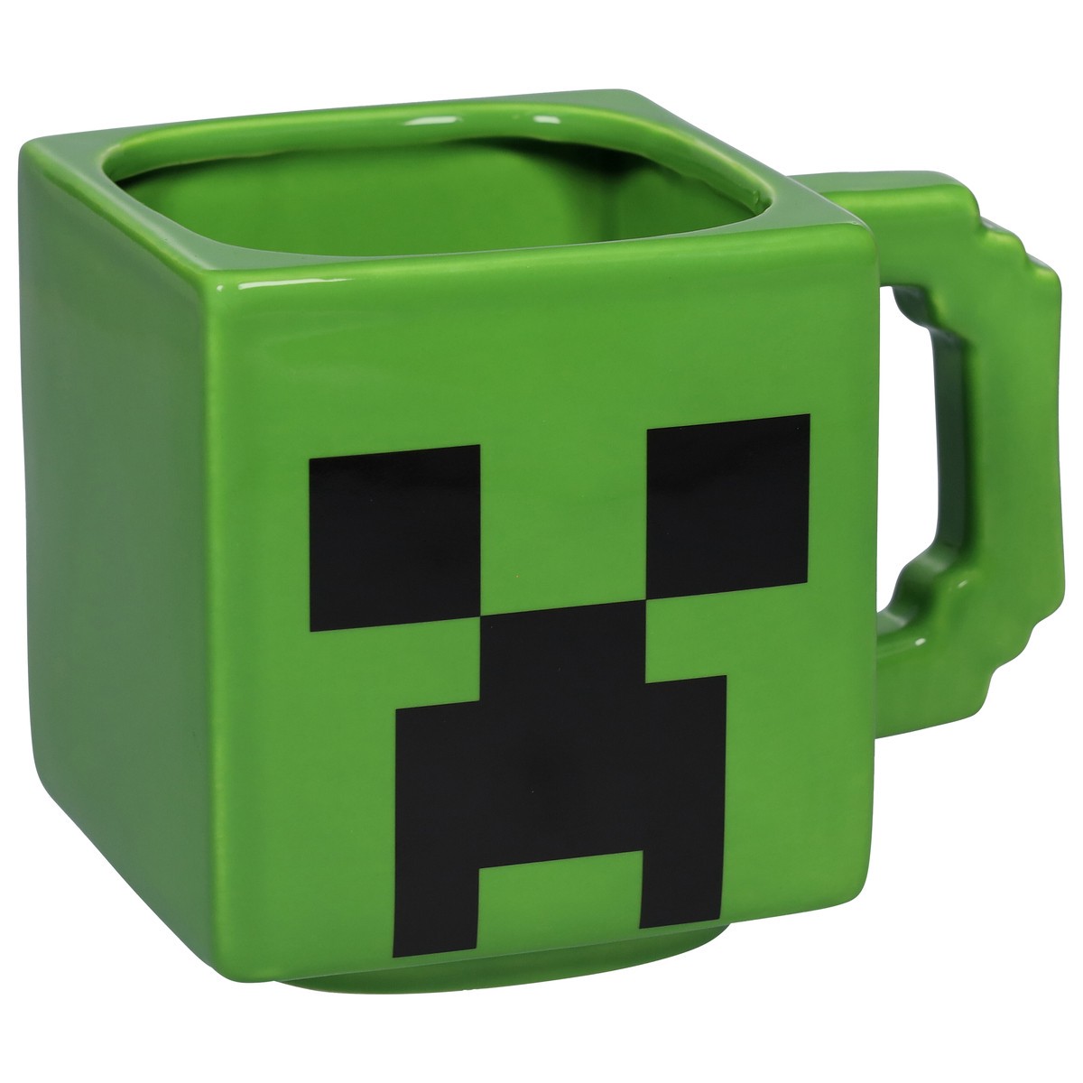 slide 2 of 9, Zak! Designs Minecraft Creeper Ceramic Sculpted Mug, 21 oz