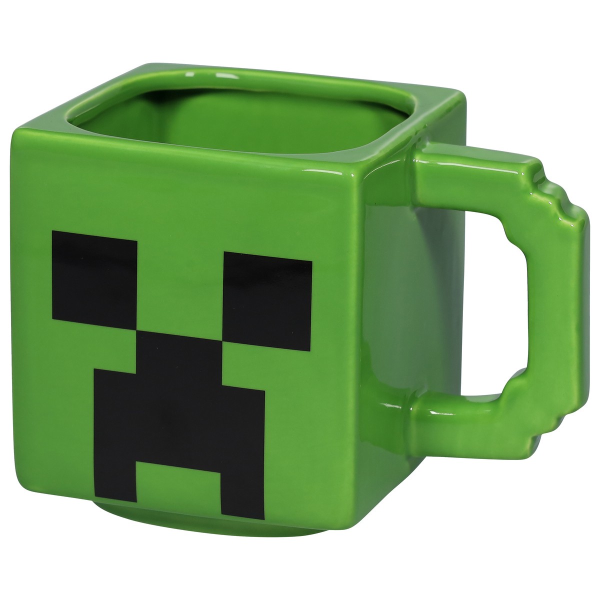 slide 3 of 9, Zak! Designs Minecraft Creeper Ceramic Sculpted Mug, 21 oz