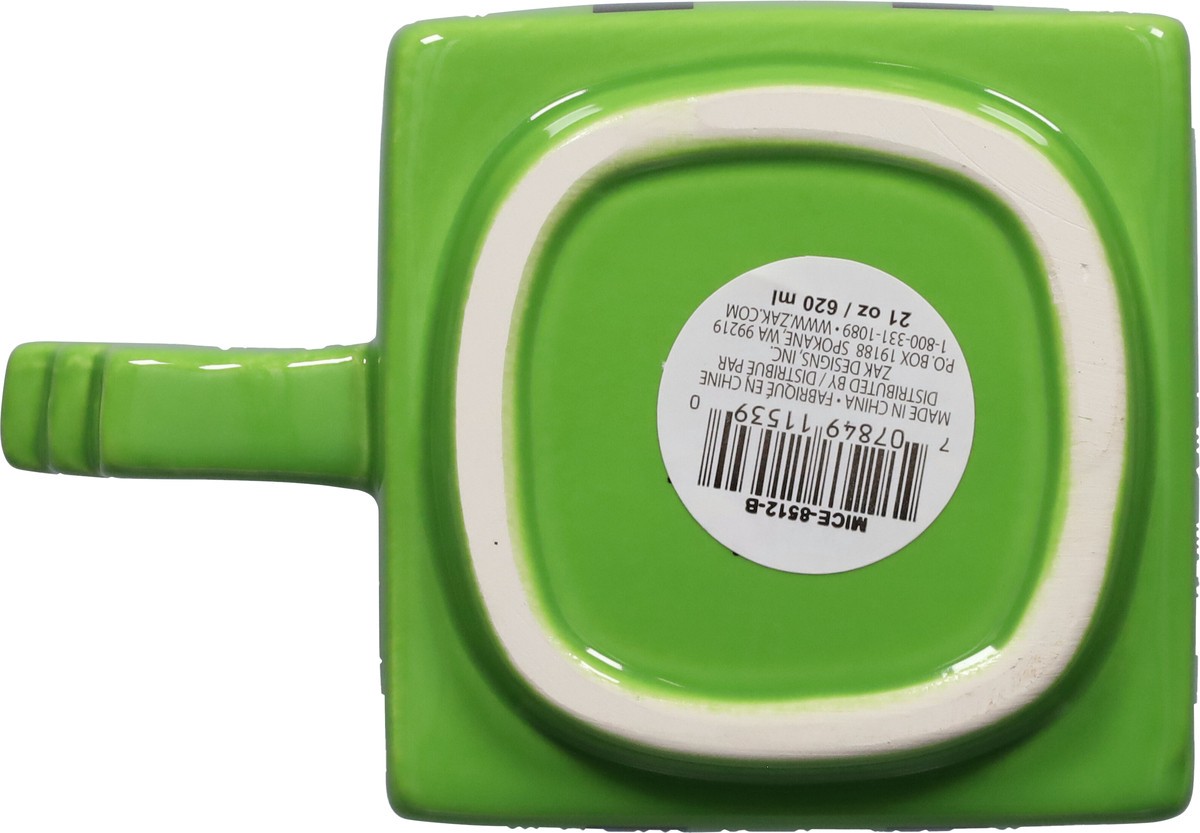 slide 4 of 9, Zak! Designs Minecraft Creeper Ceramic Sculpted Mug, 21 oz