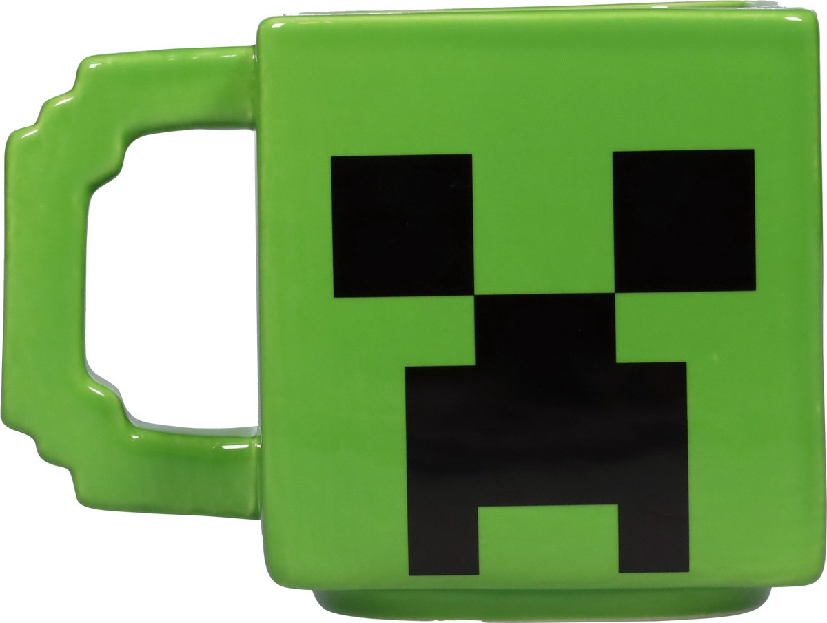 slide 5 of 9, Zak! Designs Minecraft Creeper Ceramic Sculpted Mug, 21 oz