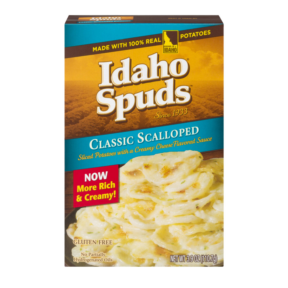 slide 1 of 6, Idaho Spuds Scalloped Potatoes, Classic, 3.9 oz