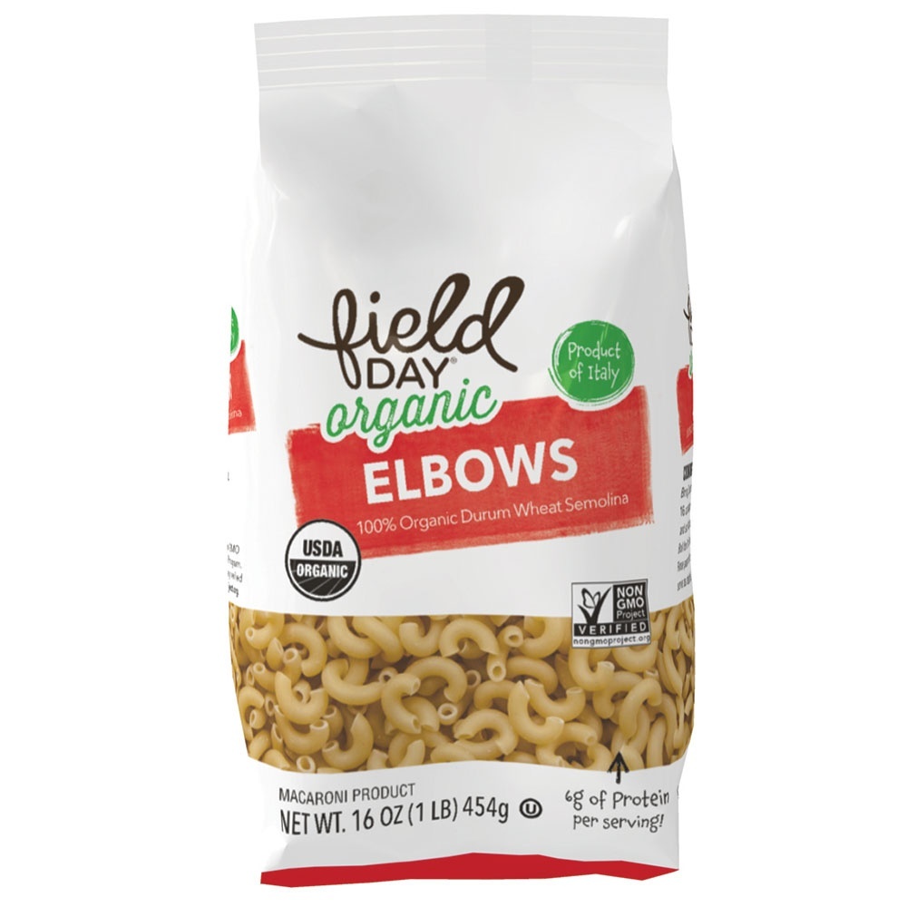 slide 1 of 1, Field Day Organic Elbows, 16 oz