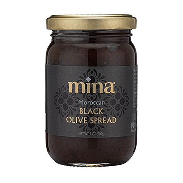 slide 1 of 1, Mina Black Olive Spread, 7 oz