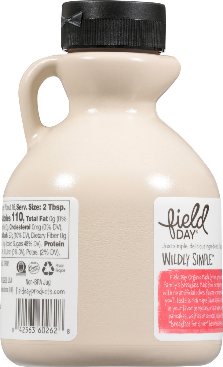 slide 6 of 13, Field Day Organic Maple Syrup 16 fl oz, 16 oz